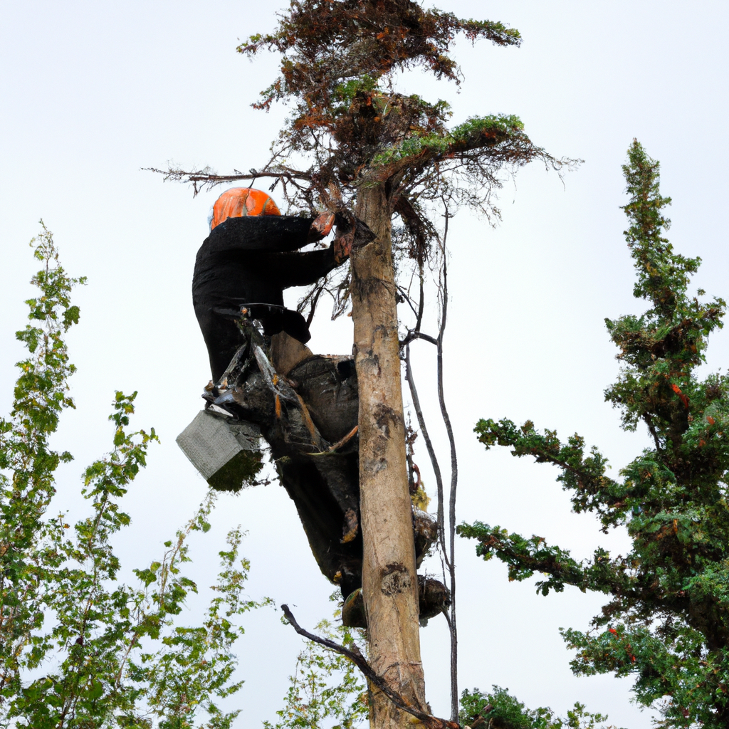 Professional tree trimming in Fairbanks