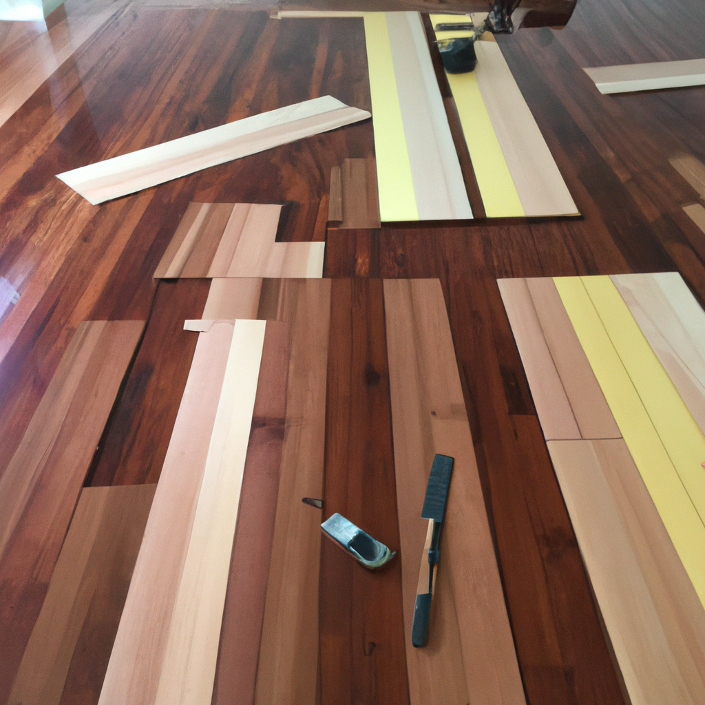 Hardwood floor installation