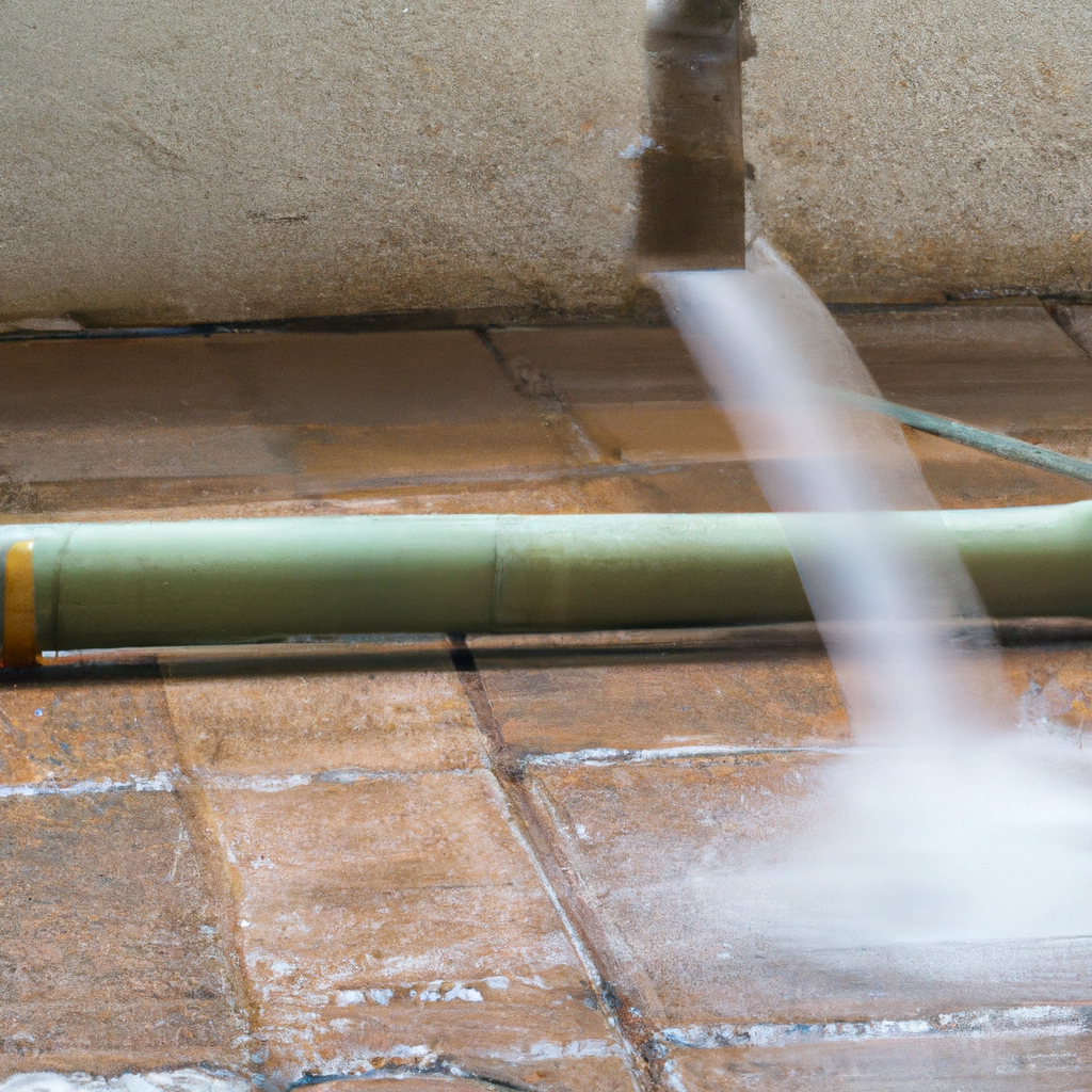 Pipe leak background