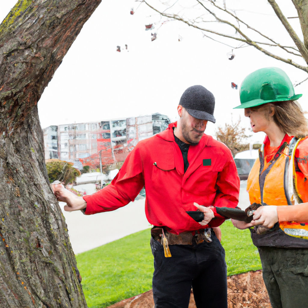 Tree service professionals at work
