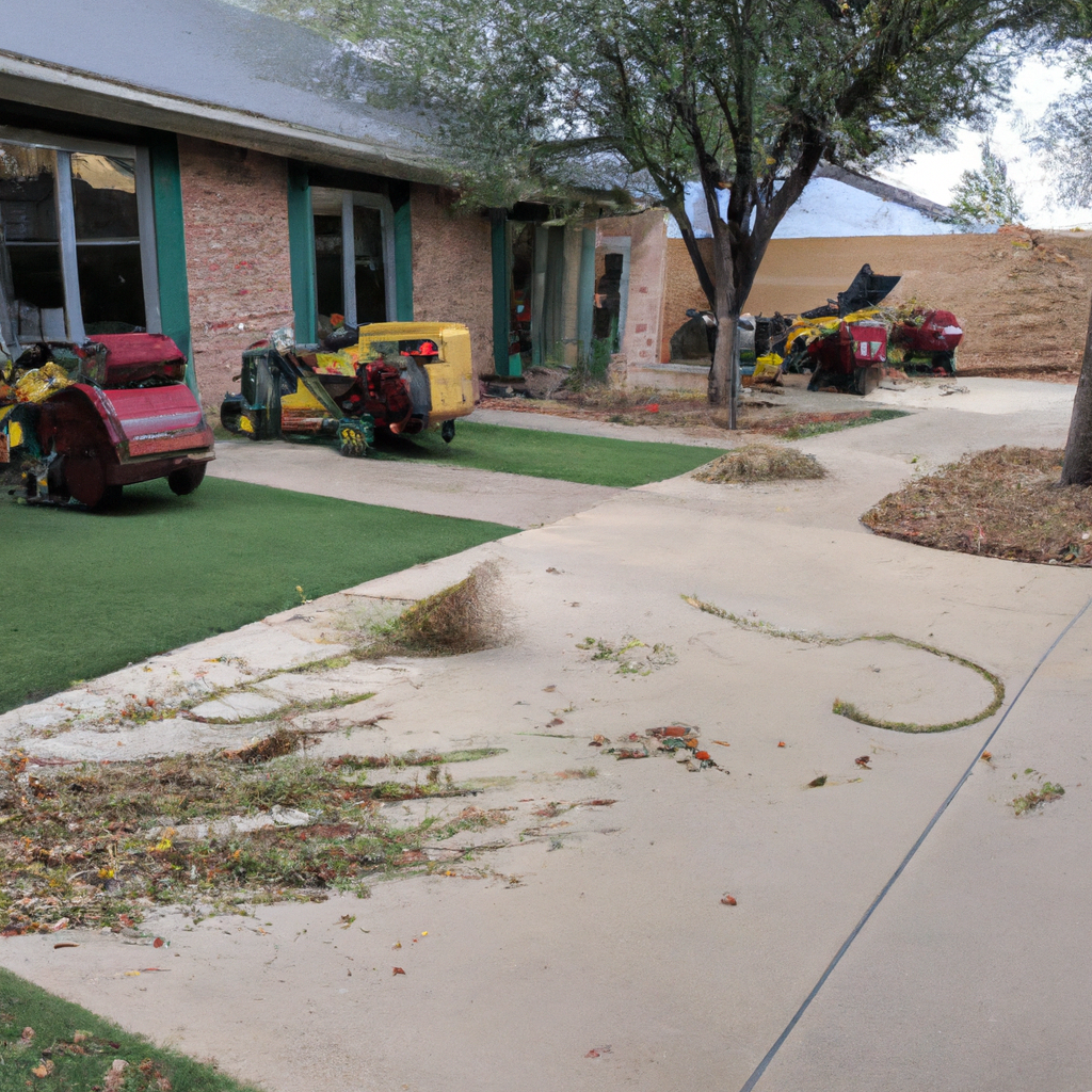 Seasonal cleanup in Houston