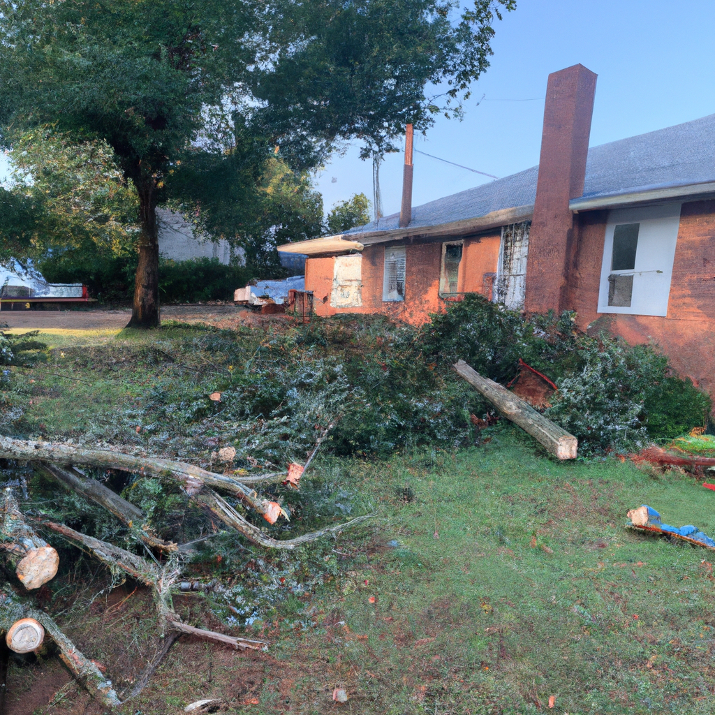 Storm Damage Cleanup in Rogers