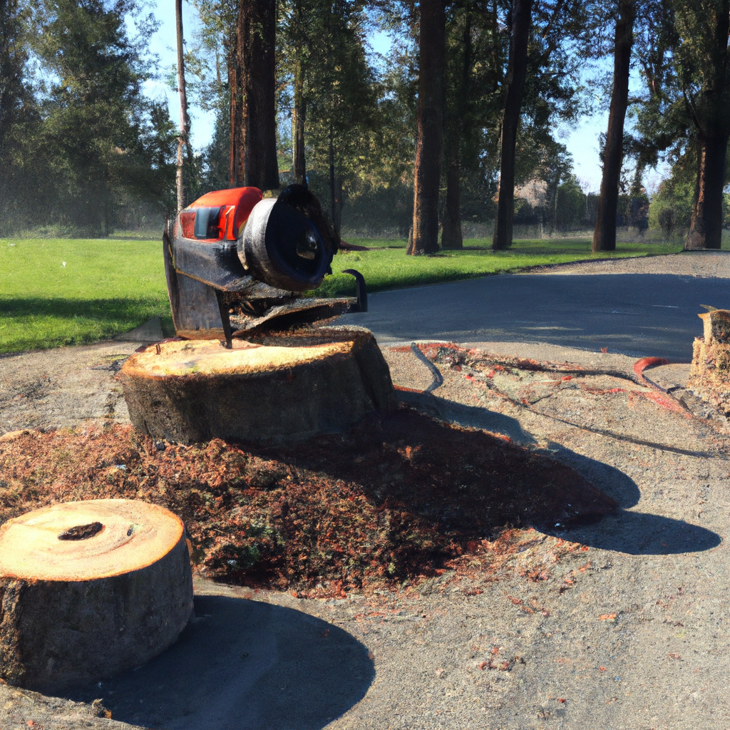 Stump Grinding in Tulare