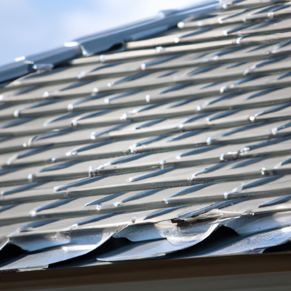 Metal roof installation on a residential home